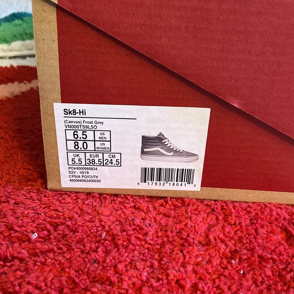 Grey vans high top women’s 8 - Picture 5 of 5